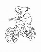Coloring Bike Riding Pages Drawing Children Kids Bycicle Popular Index Getdrawings Print sketch template