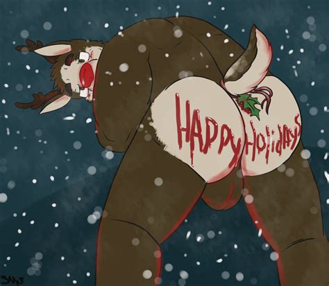 rule 34 anthro ass christmas furry reindeer rudolph rudolph the red