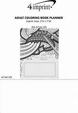 Imprint Area 4imprint Planner Coloring Adult Book sketch template