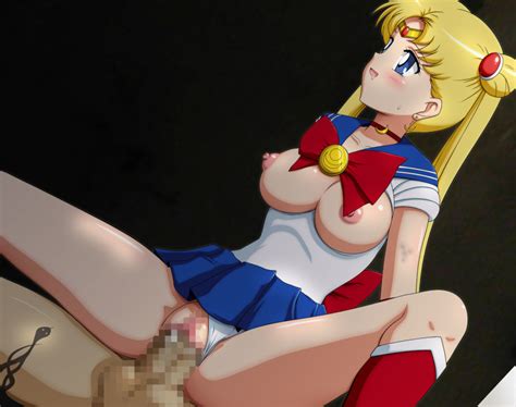 rule 34 bishoujo senshi sailor moon blonde hair blue eyess blush breasts censored circle anco