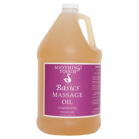 soothing touch basic massage oil unscented gallon body  products