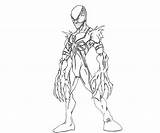 Venom Anti Coloring Chibi Pages Drawings Color sketch template