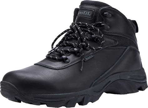 leisfit mens mid waterproof hiking boots outdoor lightweight