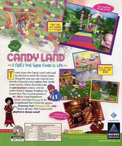 candy land  windows box cover art mobygames