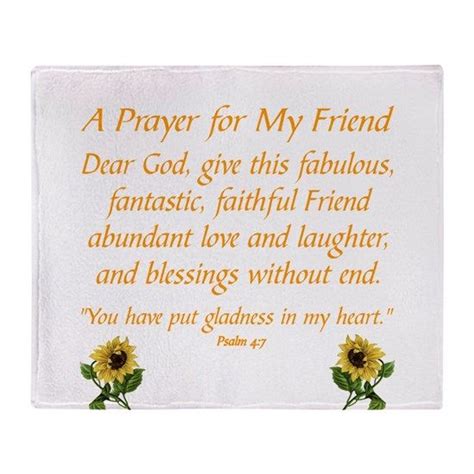 a prayer for a friend throw blanket by admin cp10732994