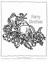 Christmas Coloring Pages Winter Printable Birds Tree Bird Drawing Vintage Line Print Color Clipart Kids Cliparts Xmas Clip Echo Popular sketch template