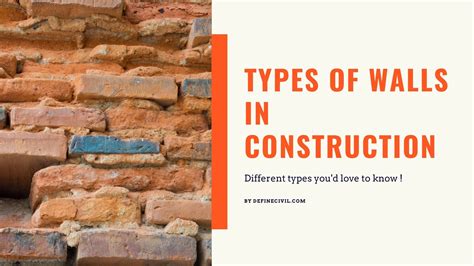 types  walls  construction buildings definecivil