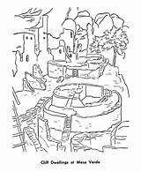 Pueblo Hoover Cliff Template Dwellings sketch template