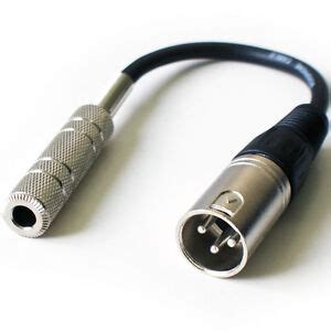 mm mono female jack  xlr  pin male adapter cable lead pa mic amp  ebay