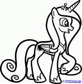 Coloring Cadence Princess Pony Little Pages Popular sketch template