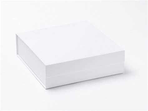 luxury wholesale folding magnetic white medium gift boxes  stock foldabox usa