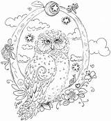 Owl Pages Coloring Realistic Abstract Getcolorings Barn Printable Getdrawings sketch template