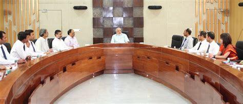 cm meets officers  indian forest service  gandhinagar gandhinagar