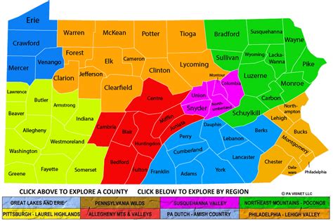 pennsylvania state map  counties time zones map