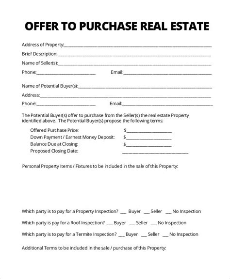 offer  buy house  images template   house  letter template