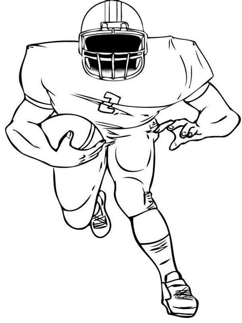 football player coloring pages  printable football player coloring