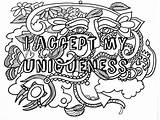Empowering Affirmations Adults Coloringpages sketch template