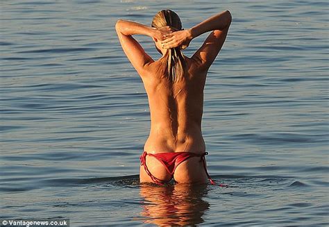 kimberley garner topless sunbathing in mykonos scandal planet