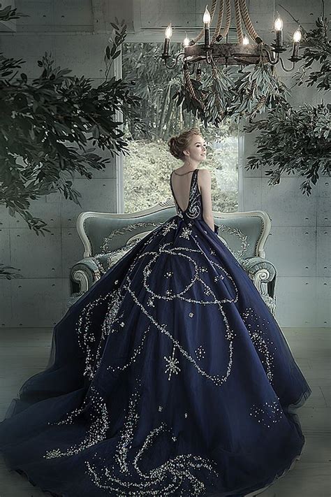 twirling   starry night blue gown  bella wedding dress    dream  true