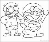 Coloring Doraemon Pages Nobita Online Color Kindergarten Coloringpagesonly sketch template