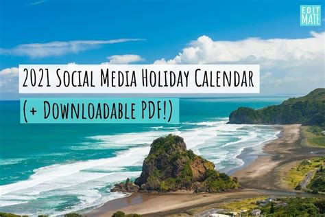social media holiday calendar editmate