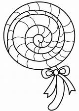 Lollipop Swirly sketch template