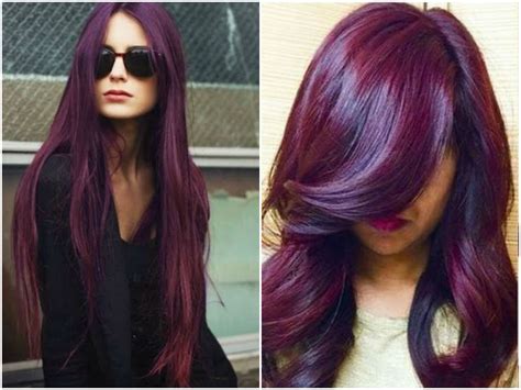 burgundy hair color ideas maroon deep purple plum burgundy dark red