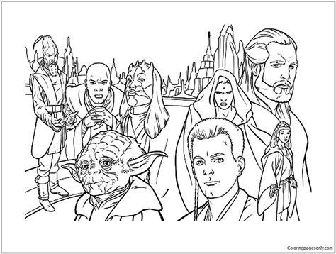 simple star wars coloring page  printable coloring pages