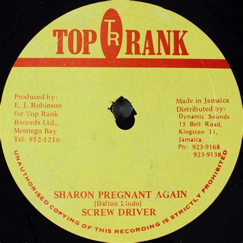 screw driver sharon pregnant again vinyl discogs