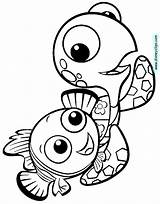 Nemo Coloring Squirt Finding Pages Disneyclips Funstuff sketch template