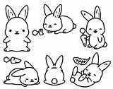 Kawaii Konijnen Conejos Kolorowanki Colorir Colorare Lapins Rabbits Disegni Druku Coelhos Coloriages Króliczki Morningkids Kroliczki sketch template