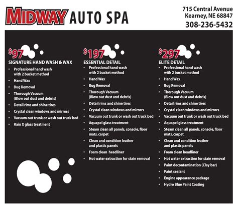 midway auto spa car detailing service  kearney