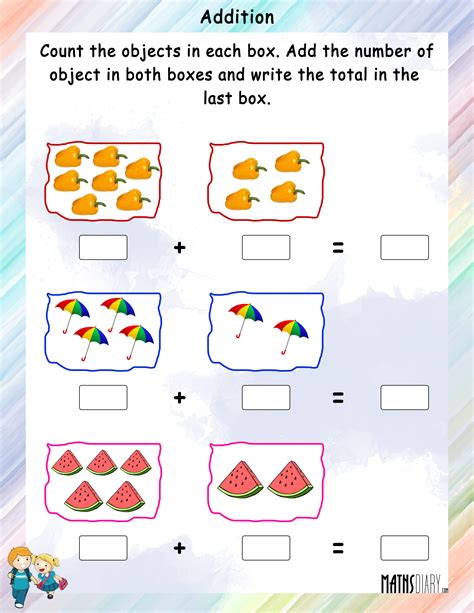 math addition worksheets  great resource  kids  worksheets