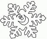 Snowflake Snowflakes Coloringhome sketch template
