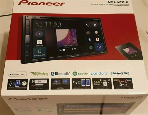 pioneer avh  bluetooth cd dvd player  android iphone usb aux  ch   ebay
