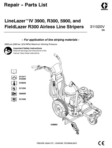 graco linelazer iv  series repair parts list manual   manualslib