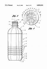 Patents Bottle Water Patent Drawing Plastic sketch template