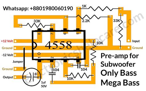 subwoofer circuit diagram electronics  care circuit diagram subwoofer subwoofer amplifier