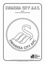 Coloring Swansea City Logo Pages Soccer Logos Wales Cool Clubs South Club Colouring Afc sketch template