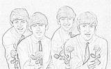 Beatles Coloring Pages Filminspector Visiting Thanks Downloadable Many People sketch template