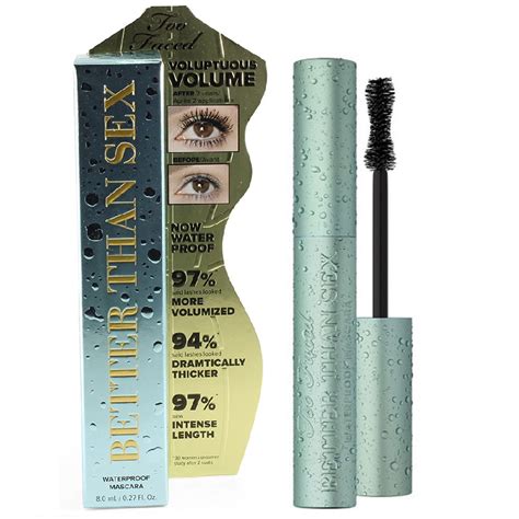 too faced 8ml better than sex waterproof mascara full size skincare