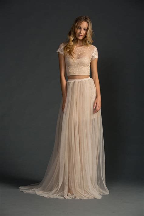 Crop Top Wedding Dresses The One Bride Guide