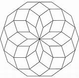 Colorare Mandala Disegno Geometrico Semplice Astratti sketch template