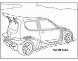 Fiat sketch template