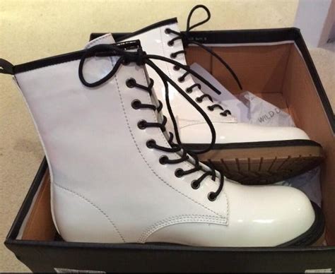 white  martins boots combat boots shoes