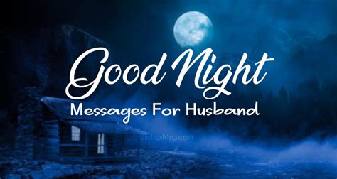 Good Night Messages For Husband Romantic Wishes