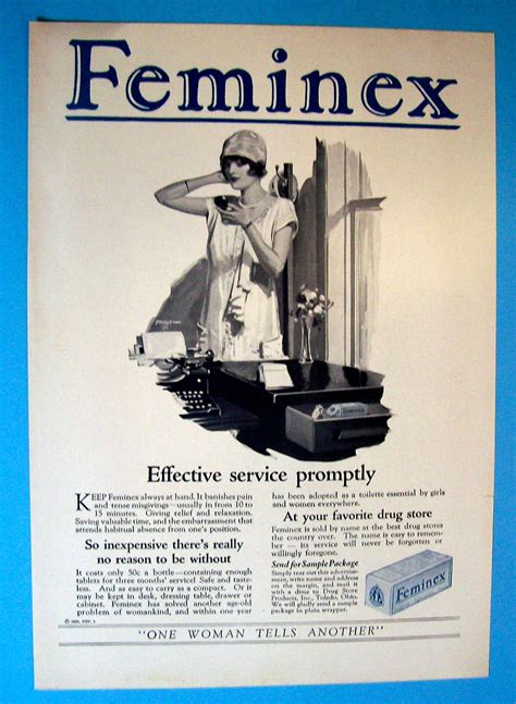 vintage ad 1926 feminex funny vintage ads vintage ads old