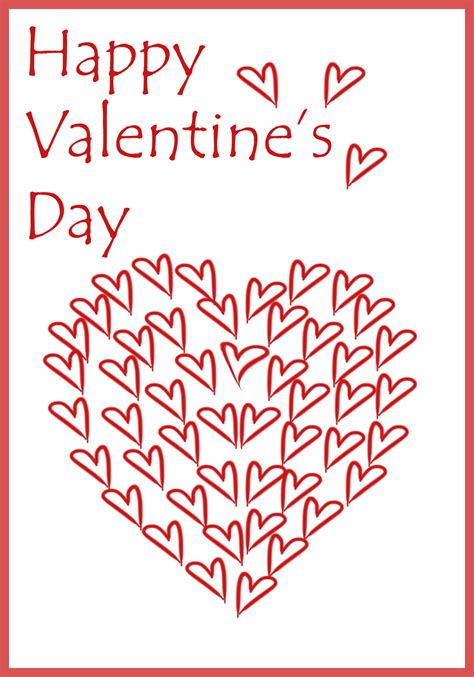 printable valentines day cards printable templates