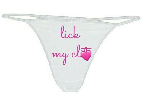 Lick My Clt Thong Naughty Panties Ddlg Lingerie Bdsm Etsy
