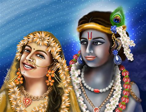 Radha Krishna The Ultimate Love Story Digital Art By Anjali Swami